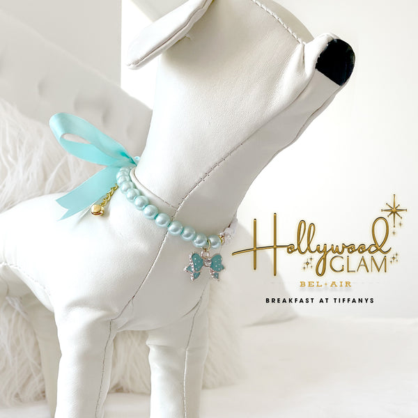 Bel-Air Hollywood Glam Pearl Dog Necklace Cat Necklace