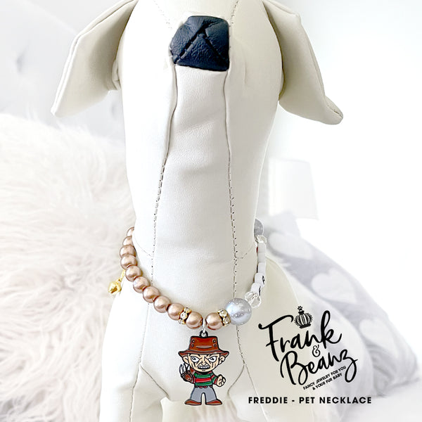 Freddie Halloween Dog Necklace Spooky Cat Necklace Custom Pet Jewelry