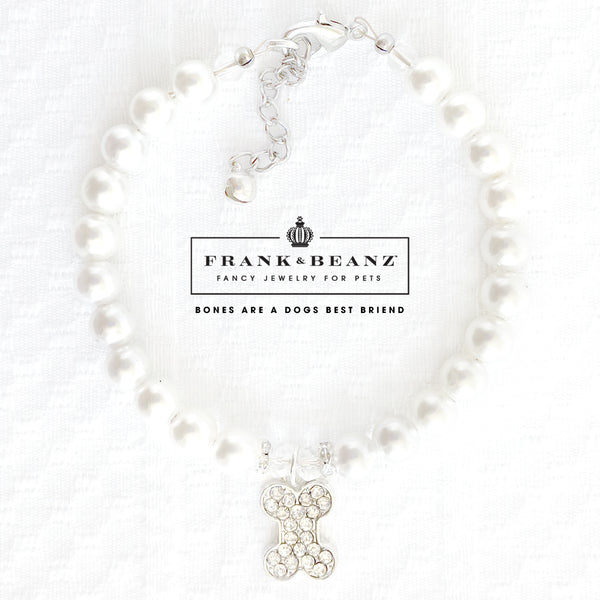 Rhinestone Dog Bone Dog Necklace Cat Necklace Luxury Pet Jewelry