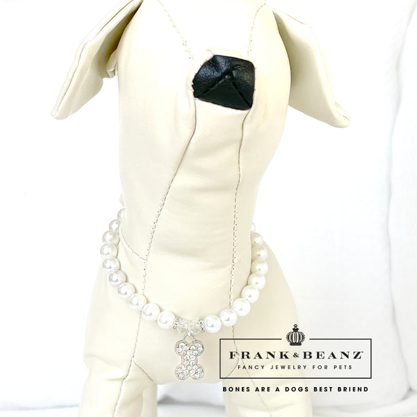 Rhinestone Dog Bone Dog Necklace Cat Necklace Luxury Pet Jewelry