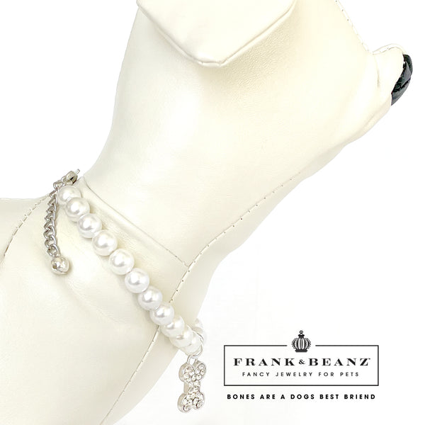 Rhinestone Dog Bone Dog Necklace Cat Necklace Luxury Pet Jewelry