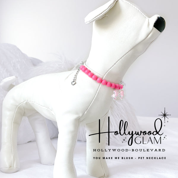 Hollywood Blvd Hollywood Glam Pearl Dog Necklace Custom Pet Jewelry