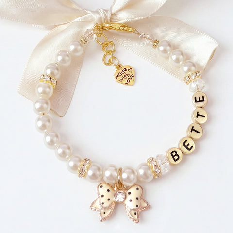 Hollywood Glam Pearl Pet Necklace- My Fair Lady