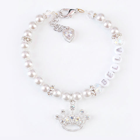 Queen of the Pack Rhinestone Silver Crown Dog & Cat Necklace