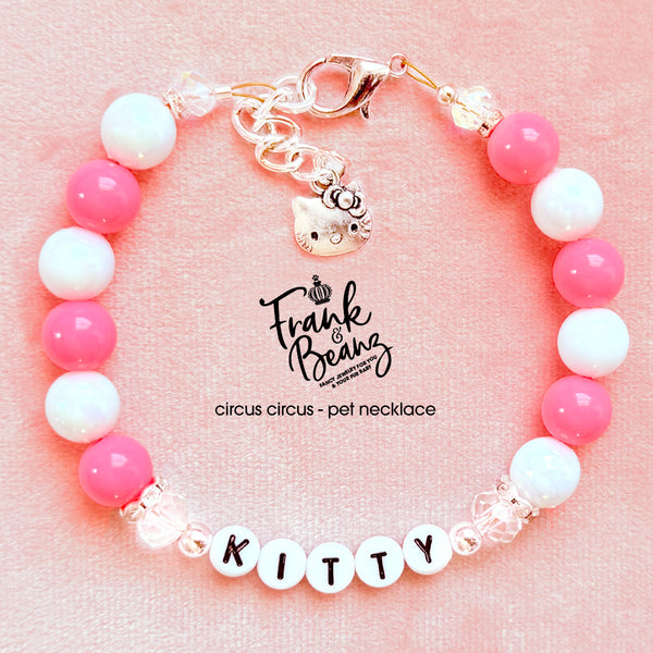 Hello Kitty Personalized Dog Necklace Pearl Cat Collar Necklace Pet Jewelry