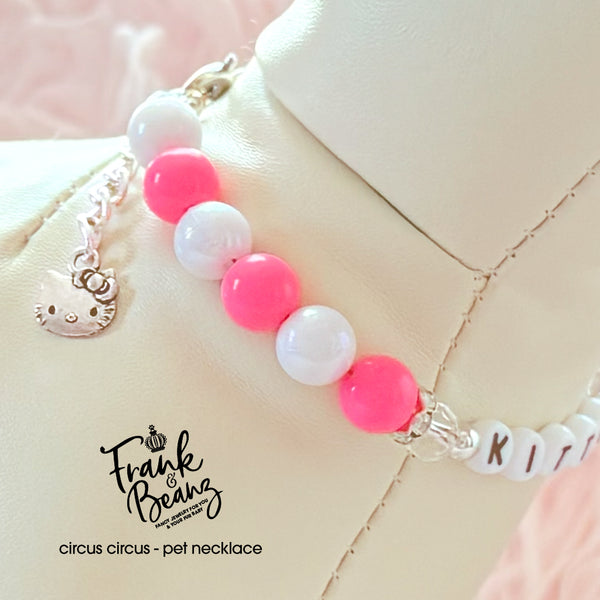 Hello Kitty Personalized Dog Necklace Pearl Cat Collar Necklace Pet Jewelry