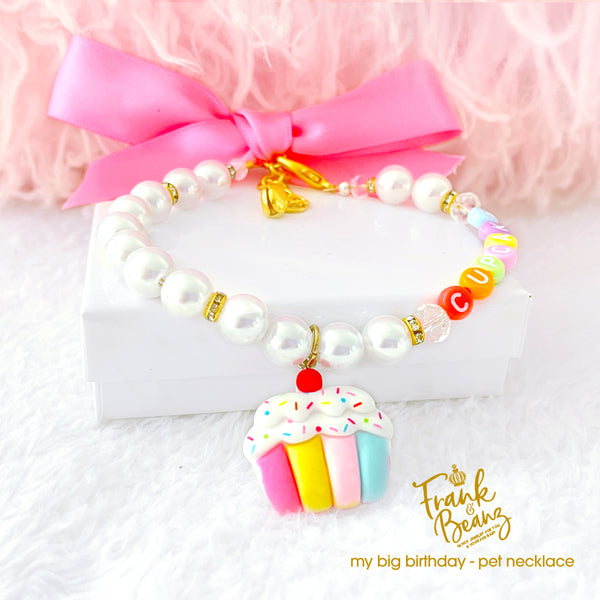 Birthday Cake Pearl Dog Necklace Cat Necklace Luxury Pet Jewelry