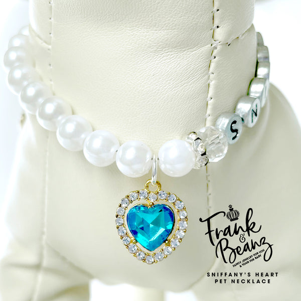 Sniffany's Diamond Heart Dog Necklace Luxury Pet Jewelry Cat Collar