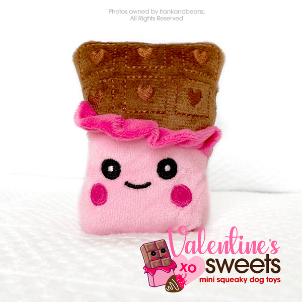 Valentines Day Plush Dog Toy Set for Small Dogs Squeaky