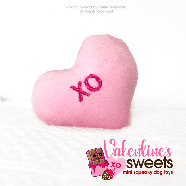 Valentines Day Plush Dog Toy Set for Small Dogs Squeaky