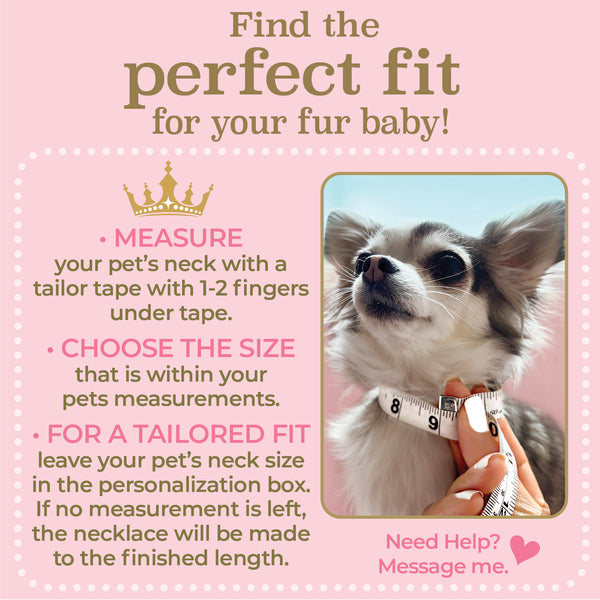 Drop of Lilac Personalized Pearl Dog Cat Necklace