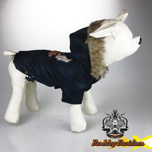 Barkley Davidson Motorcycle Dog Coat Jacket Dog Parka