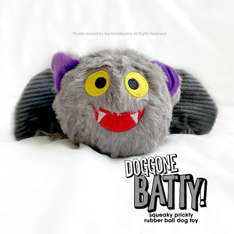 Doggone Batty Pricklet Ball Fun Rough Play Dog Toys