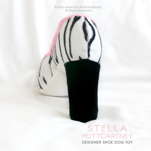 Stella MuttCartney Zebra Designer Shoe Dog Toy