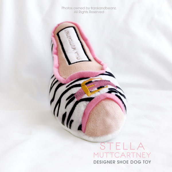 Stella MuttCartney Zebra Designer Shoe Dog Toy