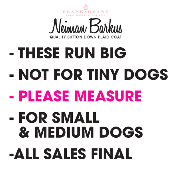 Neiman Barkus Classy Heavy Winter Dog Coat