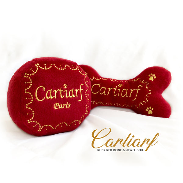 Cartiarf Ruby Red Jewelry Box Dog Toy