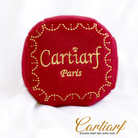 Cartiarf Plush Squeaky Dog Toy Jewelry Box