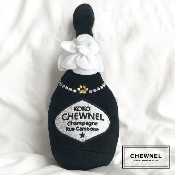 Dog Toys- Chewnel Bubbly Champaign Squeaky Small Dog Toy