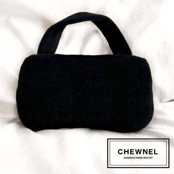 Chewnel Black & White Flower Designer Dog Purse