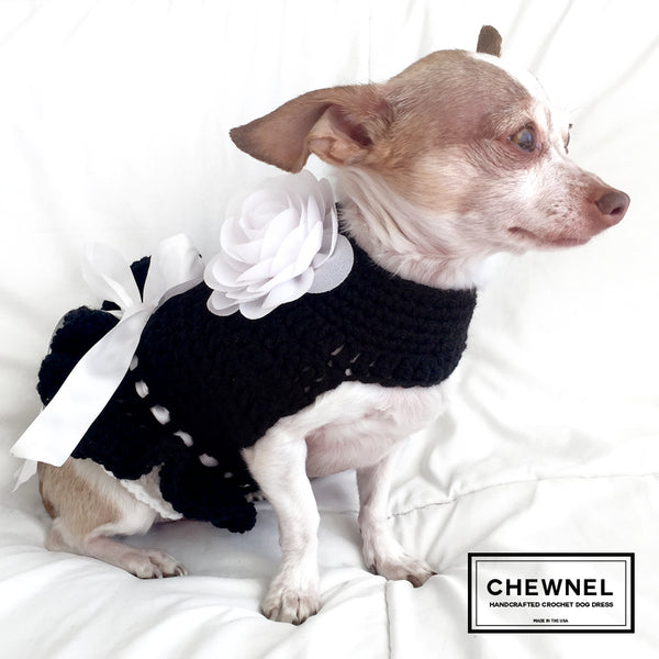 Chewnel style Dog Sweater Dress and Purse