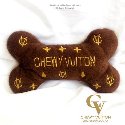 Chewy Vuitton Designer Bone Dog Toys