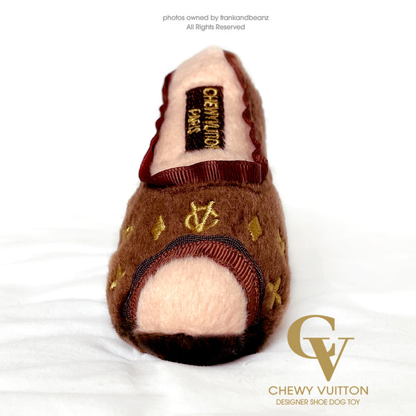 Chewy Vuitton Designer Shoe Classic Dog Toy