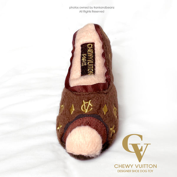 Chewy Vuitton Designer Shoe Classic Dog Toy