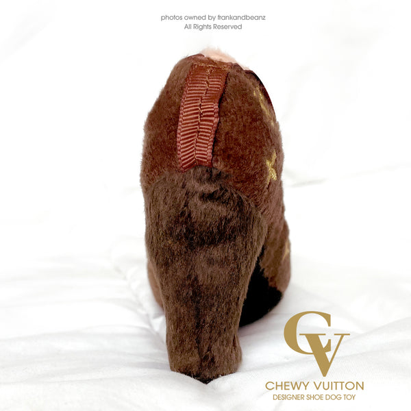 Chewy Vuitton Designer Shoe Classic Dog Toy