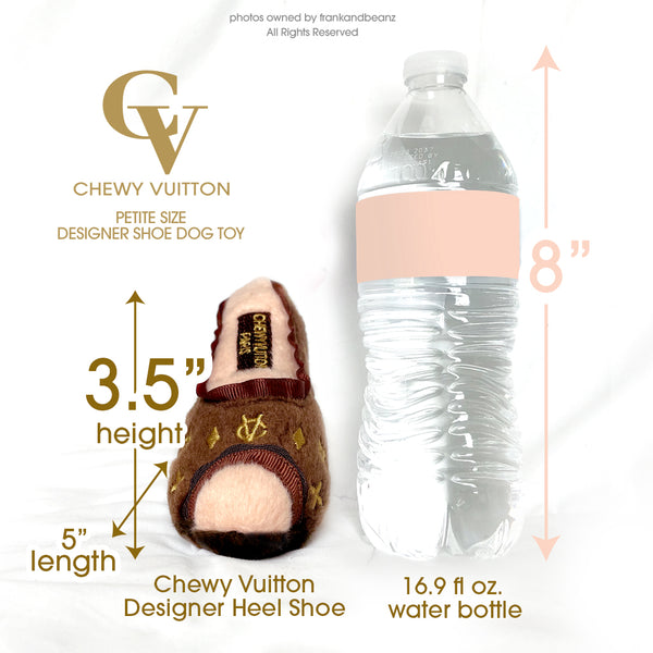 Chewy Vuitton Designer Shoe Classic Dog Toy