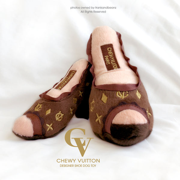 Chewy Vuitton Designer Shoe Classic Dog Toy