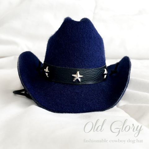 Old Glory, Blue Cowboy Dog Hat