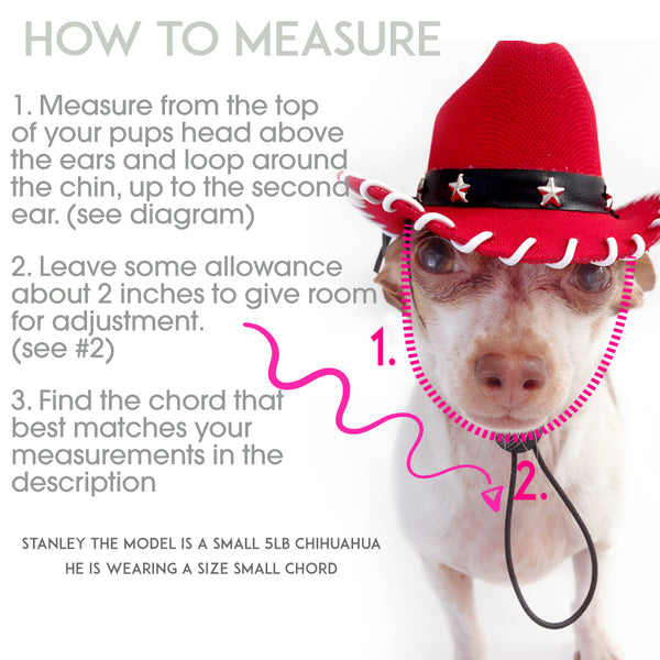 Daisy Duke Pink Cowboy Dog Hat
