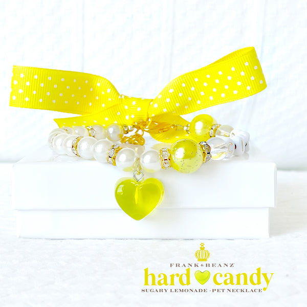 Hard Candy Lemonade Dog Necklace Dog Collar Cat Necklace Luxury Pet Jewelry