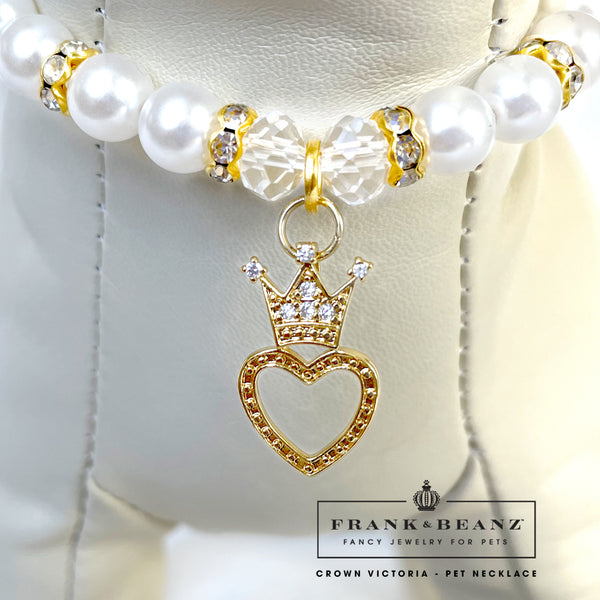Crown Victoria Elegant Pearl Pet Necklace