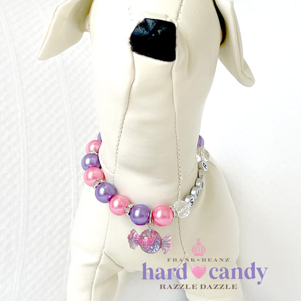 Razzle Dazzle Hard Candy Dog Necklace Luxury Pet Jewelry