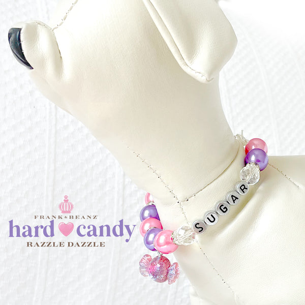 Razzle Dazzle Hard Candy Dog Necklace Luxury Pet Jewelry