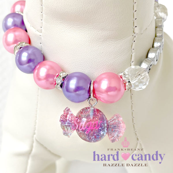 Razzle Dazzle Hard Candy Dog Necklace Luxury Pet Jewelry