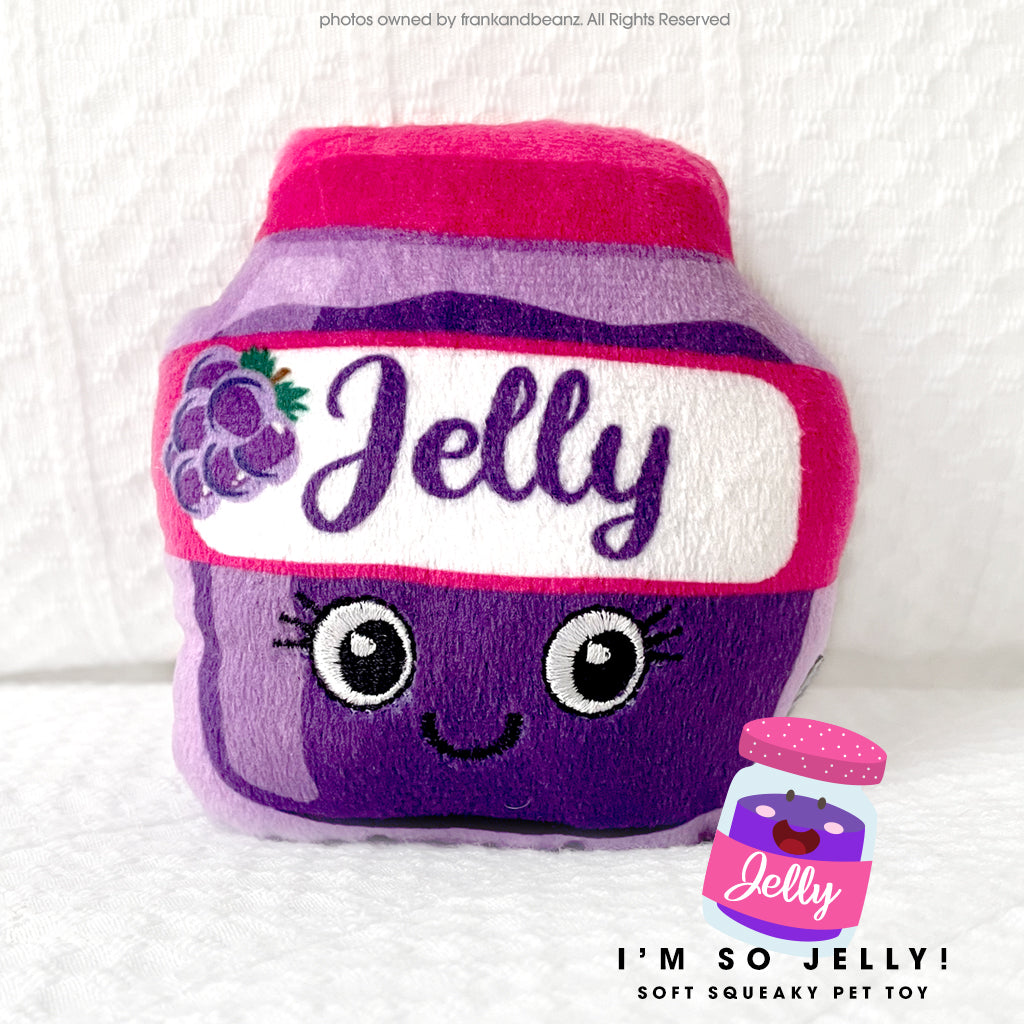 I'm So Jelly Mini Squeaky Small Jelly Jar Dog Toy