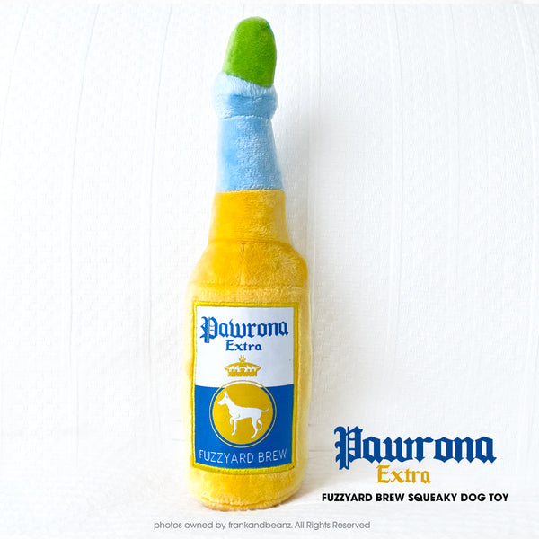 Pawrona Cerveza Bottle Squeaky Dog Toy