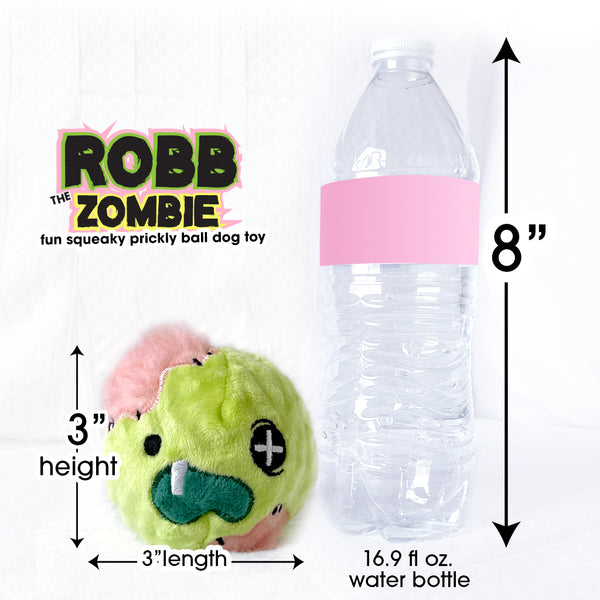 Robb the Zombie Rough Play Dog Toy Squeaky Ball Pet Toys
