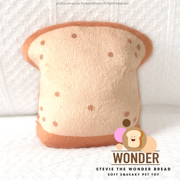 Stevie The Wonder Bread Mini Squeaky Dog Toy