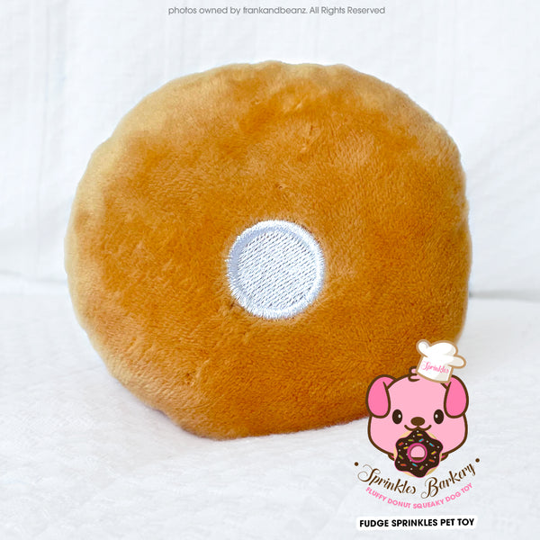 Sprinkles Barkery Fudge Mini Squeaky Donut Dog Toys Plush Pet Toys