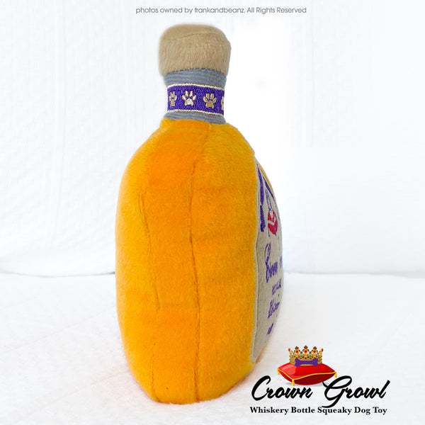 Crown Growl Dog Toy Whiskery Bottle