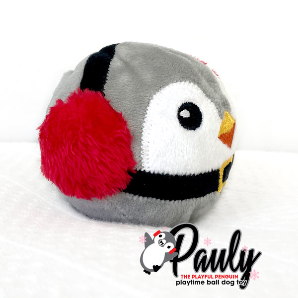 Pauly the Playful Penguin Rough Play Dog Toy Ball