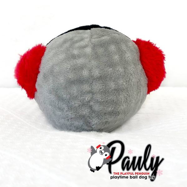 Pauly the Playful Penguin Rough Play Dog Toy Ball