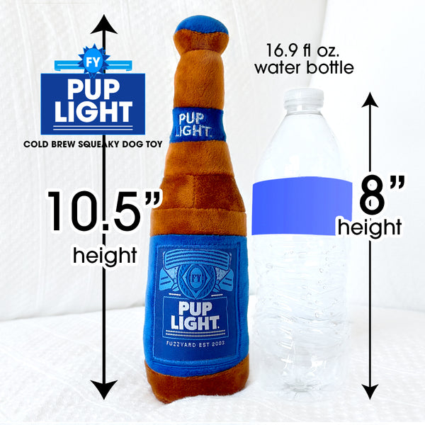 Pup Light Beer Bottle Squeaky Dog Toy