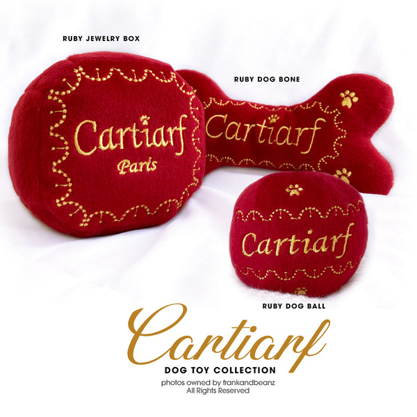 Cartiarf Ruby Red Ball Dog Toy