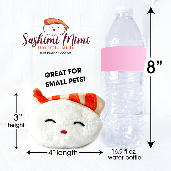 Sashimi Mimi Sushi Little Plush Dog Toy