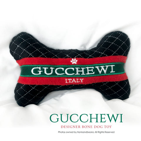 Tour of Italy Gucchewi Bone & Ball Designer Dog Toy